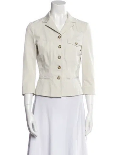 Pre-owned Prada Vintage 2000's Blazer In Neutral