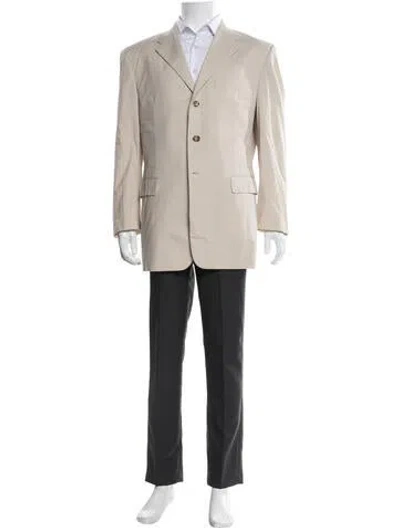 Pre-owned Prada Vintage 2000's Blazer In Neutrals