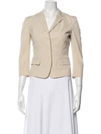 Pre-owned Prada Vintage 2000's Blazer In Neutrals