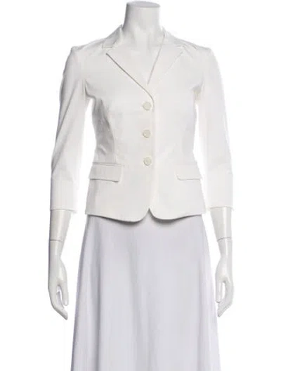 Pre-owned Prada Vintage 2000's Blazer In White