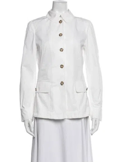 Pre-owned Prada Vintage 2000's Blazer In White