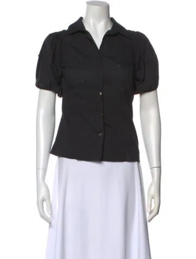 Pre-owned Prada Vintage 2000's Blouse In Black