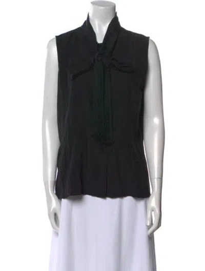 Pre-owned Prada Vintage 2000's Blouse In Black