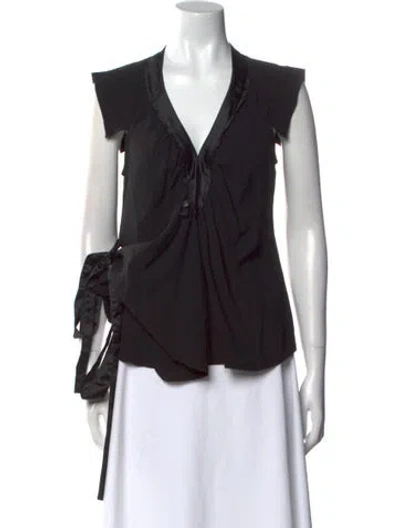 Pre-owned Prada Vintage 2000's Blouse In Black