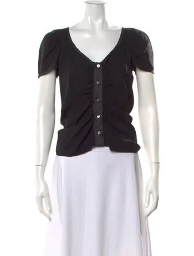 Pre-owned Prada Vintage 2000's Blouse In Black