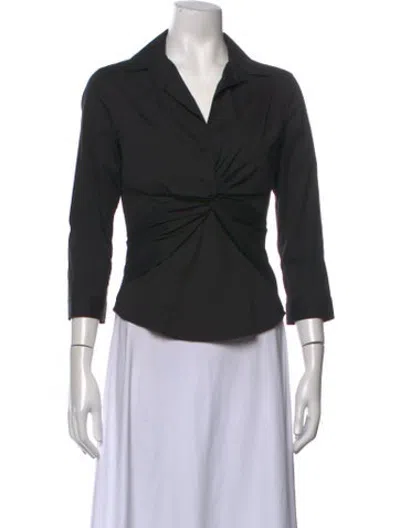 Pre-owned Prada Vintage 2000's Blouse In Black
