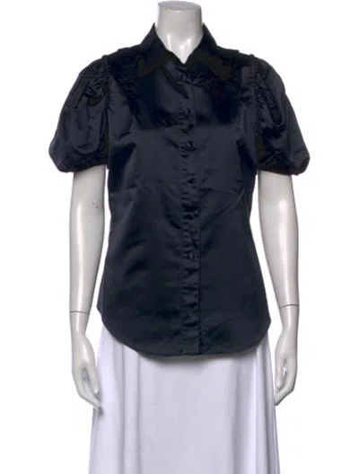 Pre-owned Prada Vintage 2000's Blouse In Blue