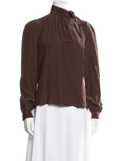 Pre-owned Prada Vintage 2000's Blouse In Brown