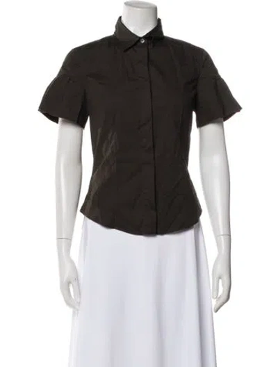 Pre-owned Prada Vintage 2000's Blouse In Green