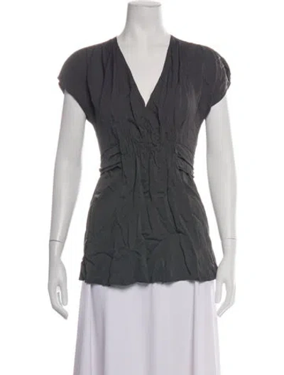 Pre-owned Prada Vintage 2000's Blouse In Grey