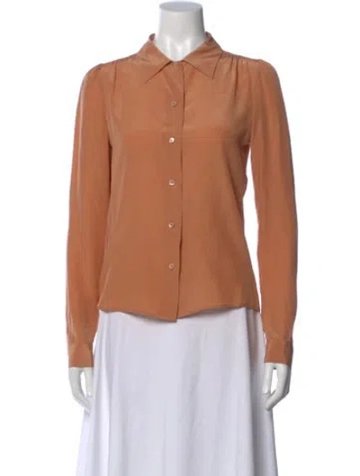 Pre-owned Prada Vintage 2000's Blouse In Orange
