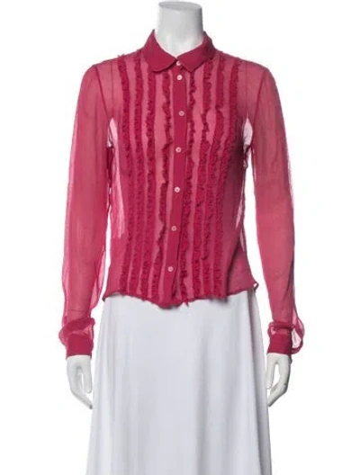 Pre-owned Prada Vintage 2000's Blouse In Purple