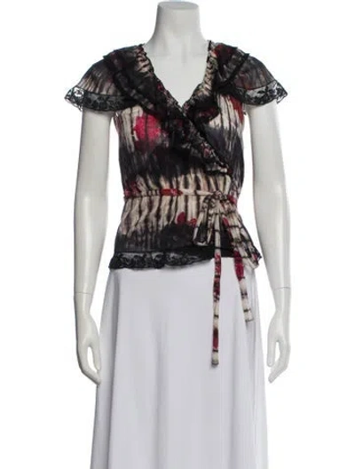Pre-owned Prada Vintage 2000's Blouse In Red