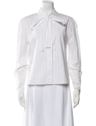 Pre-owned Prada Vintage 2000's Blouse In White