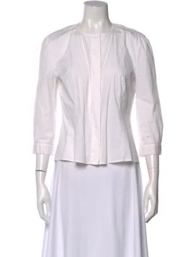 Pre-owned Prada Vintage 2000's Blouse In White