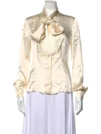 Pre-owned Prada Vintage 2000's Blouse In White