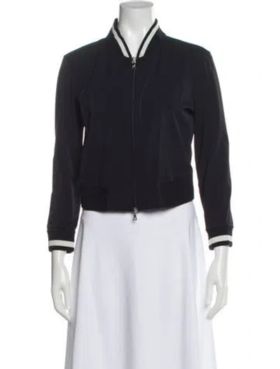 Pre-owned Prada Vintage 2000's Bomber Jacket In Blue