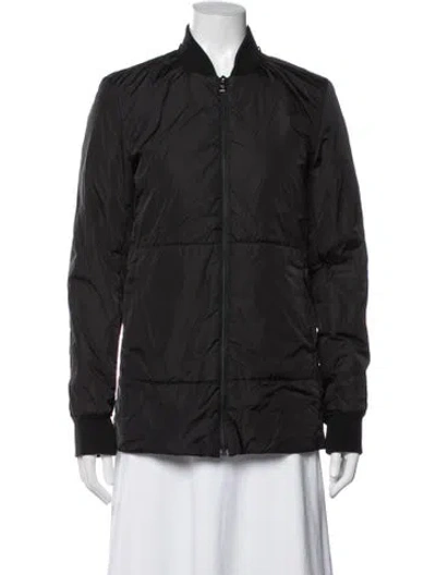 Pre-owned Prada Vintage 2000's Bomber Jacket In Grey