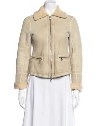 Pre-owned Prada Vintage 2000's Bomber Jacket In Neutral