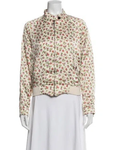 Pre-owned Prada Vintage 2000's Bomber Jacket In Neutrals