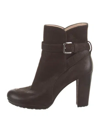 Pre-owned Prada Vintage 2000's Boots In Brown