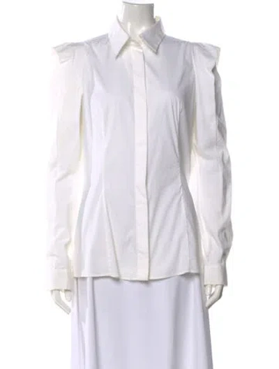 Pre-owned Prada Vintage 2000's Button-up Top In White
