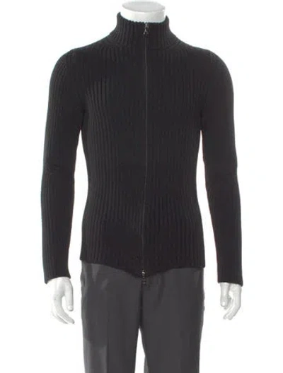 Pre-owned Prada Vintage 2000's Cardigan In Black