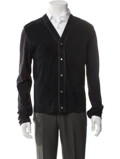 Pre-owned Prada Vintage 2000 Cardigan In Black