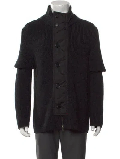 Pre-owned Prada Vintage 2000's Cardigan In Black