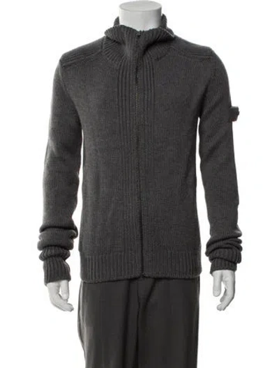 Pre-owned Prada Vintage 2000's Cardigan W/ Tags In Grey