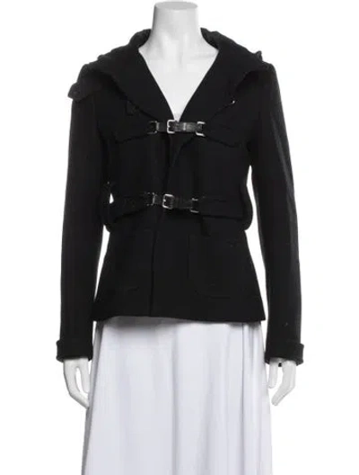 Pre-owned Prada Vintage 2000's Coat In Black