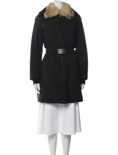 Pre-owned Prada Vintage 2000's Coat In Black