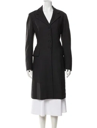 Pre-owned Prada Vintage 2000's Coat In Black
