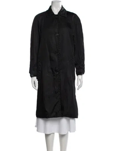 Pre-owned Prada Vintage 2000's Coat In Black