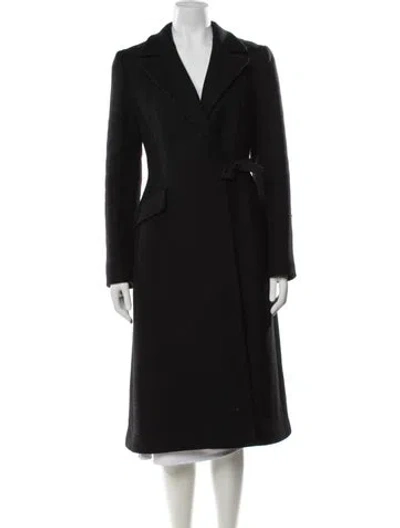Pre-owned Prada Vintage 2000 Coat In Black