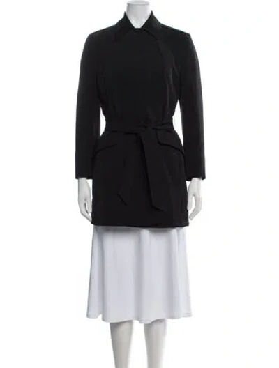 Pre-owned Prada Vintage 2000's Coat In Black