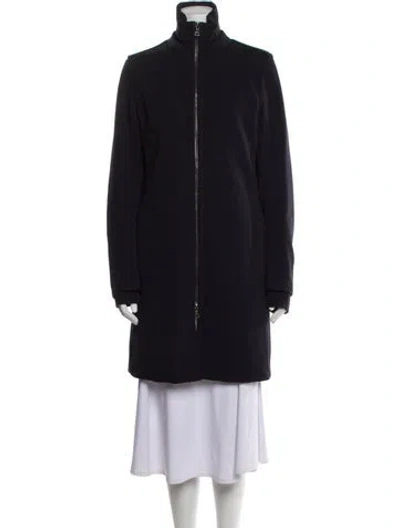 Pre-owned Prada Vintage 2000's Coat In Blue