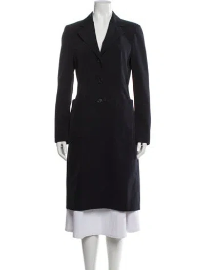 Pre-owned Prada Vintage 2000's Coat In Blue