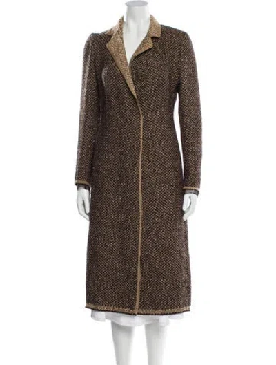 Pre-owned Prada Vintage 2000 Coat In Brown