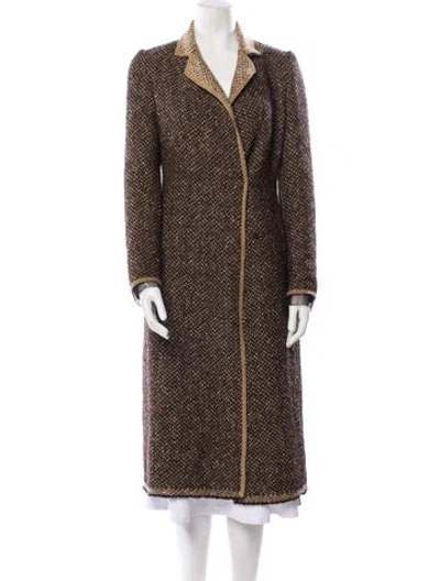 Pre-owned Prada Vintage 2000 Coat In Brown