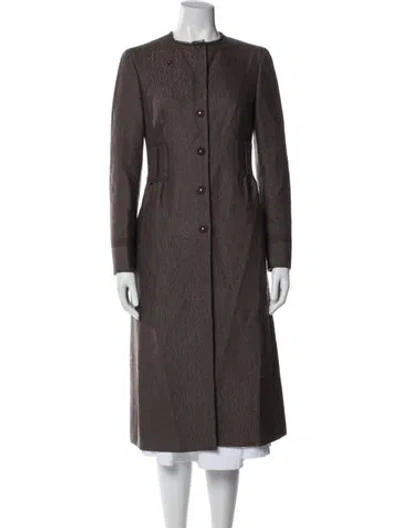 Pre-owned Prada Vintage 2000's Coat In Brown