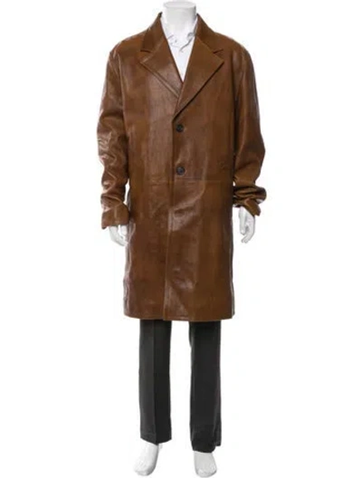 Pre-owned Prada Vintage 2000's Coat In Brown
