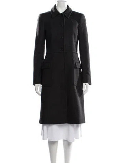 Pre-owned Prada Vintage 2000's Coat In Grey
