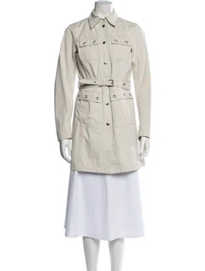 Pre-owned Prada Vintage 2000's Coat In Neutrals