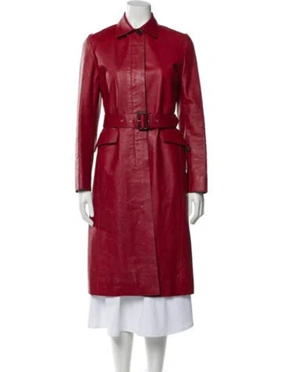 Pre-owned Prada Vintage 2000's Coat In Red