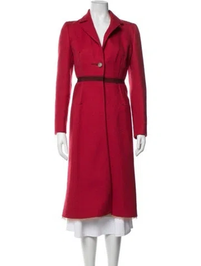 Pre-owned Prada Vintage 2000 Coat In Red