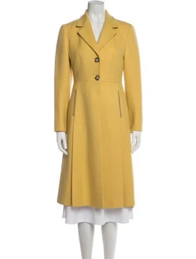 Pre-owned Prada Vintage 2000 Coat In Yellow
