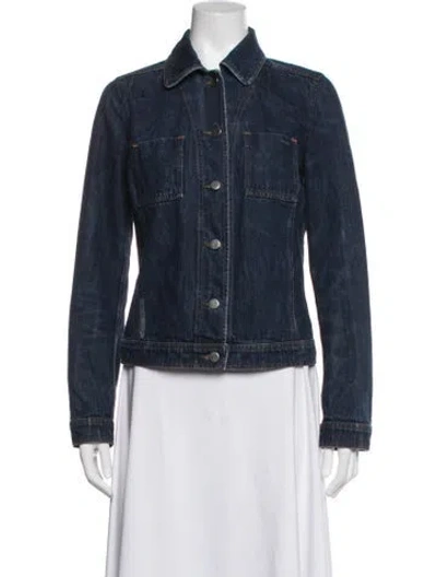 Pre-owned Prada Vintage 2000's Denim Jacket In Blue