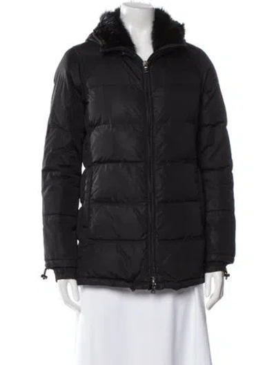 Pre-owned Prada Vintage 2000's Down Coat In Black