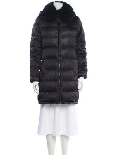 Pre-owned Prada Vintage 2000's Down Coat In Black